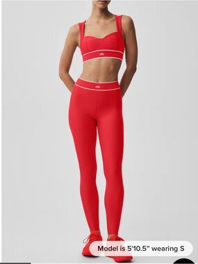ALO Yoga Red Airlift High-Waist Alignment Legging